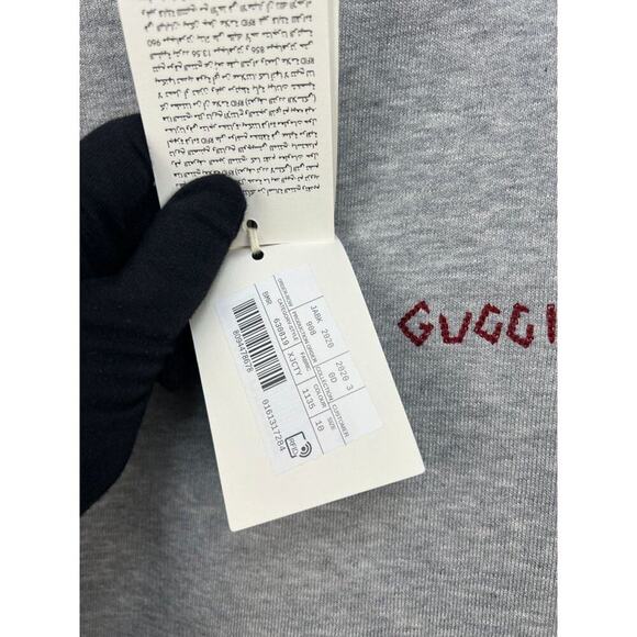 NWT Gucci Kids Hoodie punk print logo in grey size 10 - Picture 10 of 12
